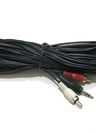 Кабель 2rca-3.5jack 10м audio aux