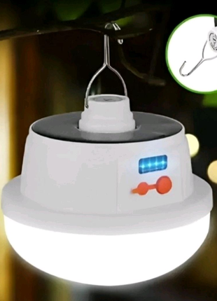 Світлодіодна кемпінгова лампа bl-2026 із сонячною панеллю