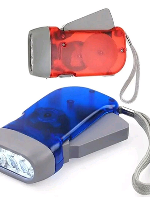 Ліхтарик динамо ручний flash light f80