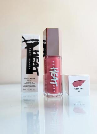 Блиск-плампер для губ fenty beauty gloss bomb heat universal lip luminizer + plumper fussy heat 02, 9 мл3 фото