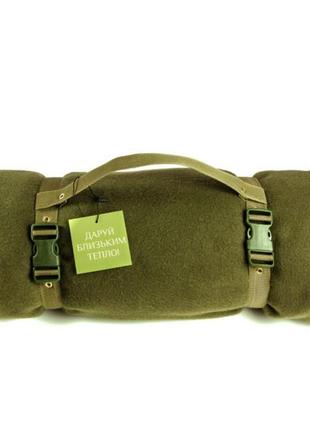 Тактический флисовый плед 150х175см – одеяло для военных с чехлом2 фото