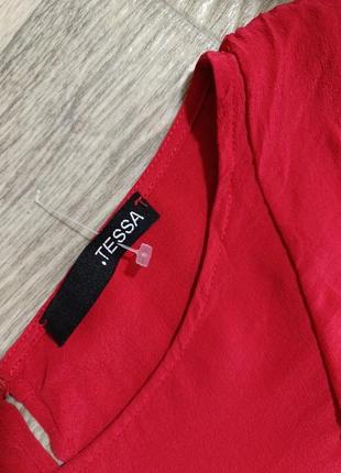 Шелковая блуза топ из шелка из имталии tessa с рюшами6 фото