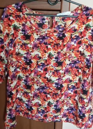 Блуза шелковая англия1 фото