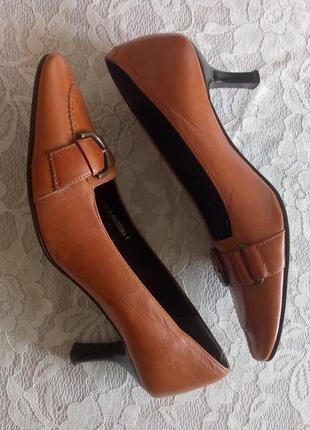 Кожаные туфли next цвета кемел