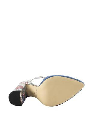 Туфли с ремешками женские  разноцветные натуральная замша украина  alromaro - размер 37 (23,5 см)  (модель:7 фото