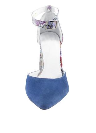 Туфли с ремешками женские  разноцветные натуральная замша украина  alromaro - размер 37 (23,5 см)  (модель:5 фото