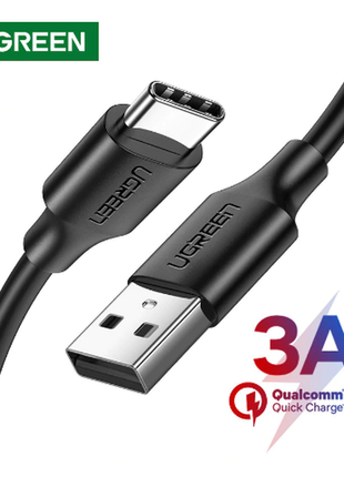 Ugreen usb type c кабель быстрой зарядки реальные 5v/3a 2м