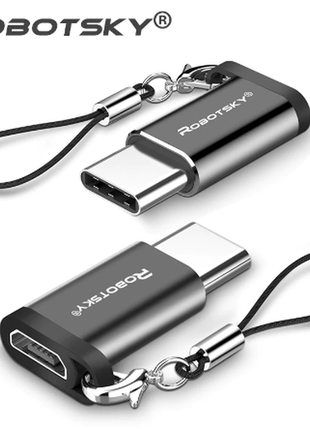 Robotsky перехідник micro usb - usb 3.1 type-c o передача даних