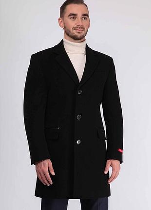 Чоловіче пальто чорне демісезонне bond (арт. s-500)