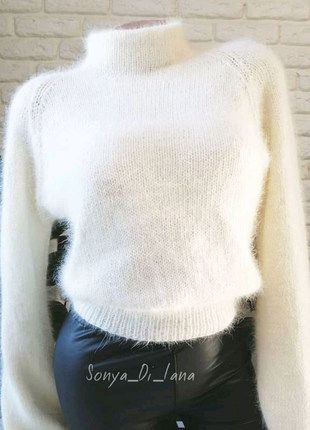 Продам вязаний светр з пуху норки і ангори.6 фото