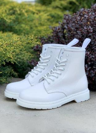 Ботинки dr. martens 1460 mono white sale3 фото