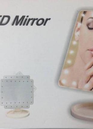 Дзеркало для макіяжу magic makeup mirror r86668 з led-підсвічуван1 фото