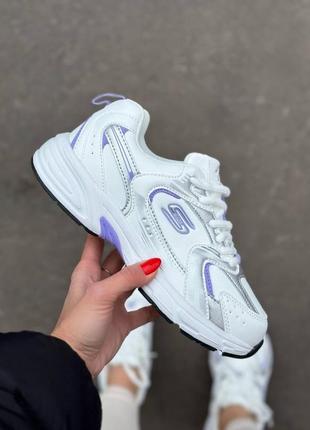 Жіночі кросівки з срібно-фіолетовими вставками👟6 фото