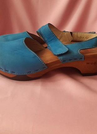Шикарні великі клоги босоніжки  woody австрія