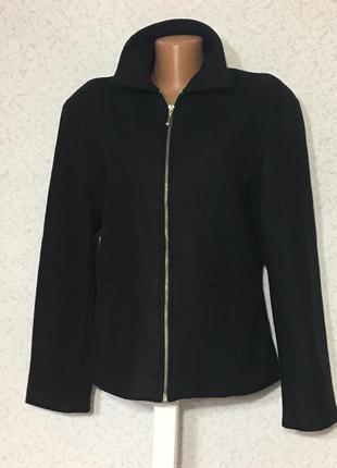 Стильный шерстяной жакет куртка мини пальто