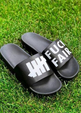 Шлепки undefeated slide fuck fair