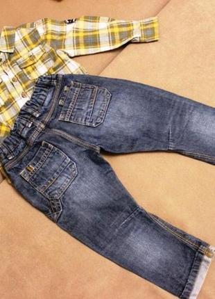 Комплект сорочка f&f, джинси mothercare на 24-36 міс...3 фото
