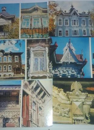 Комплект листівок 16 шт "дерев'яна архітектура томська"1 фото