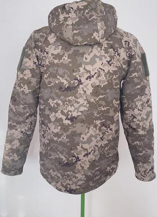 Військова куртка тактична піксель софтшел3 фото