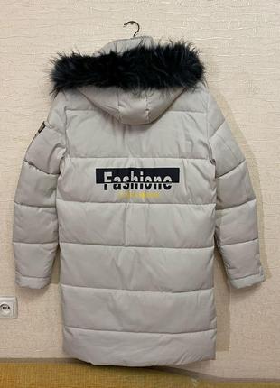 Зимова удлиненая куртка на силіконовому утеплювачі. розмір m2 фото