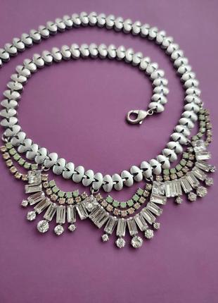 Шикарное элитное колье с кристаллами stella & dot, америка