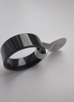 (9) 19 мм новое кольцо черное нержавеющая сталь глянец4 фото