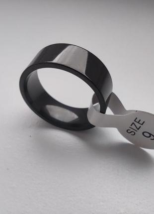 (9) 19 мм новое кольцо черное нержавеющая сталь глянец2 фото