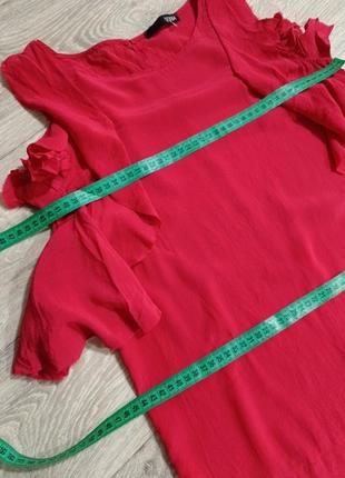 Шелковая блуза топ из шелка из имталии tessa с рюшами4 фото