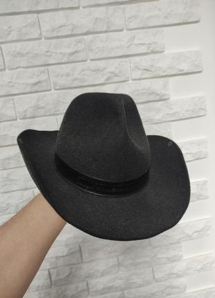 Stetson капелюх 57 р чорний ковбойський шерстяний