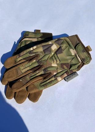 Тактичні рукавички мультикам3 фото