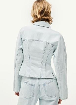Популярная джинсовая рубашка женская hm new3 фото