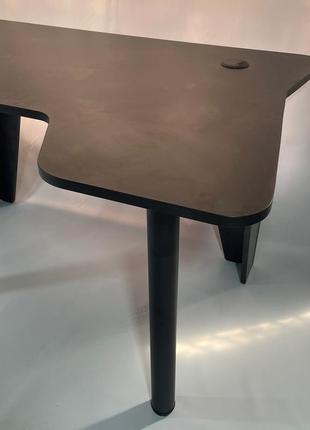 Комп'ютерний геймерський стіл kiberstol - butterfly black4 фото