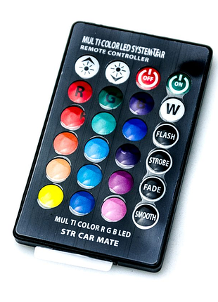 Пульт від ламп led габарити rgb стробоскопи t т10 авто