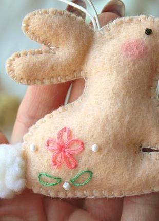 Пасхальный кролик. подвеска пасхальная. пасхальный декор