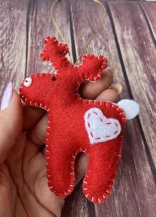 Новогодние игрушки на ёлку олени, новогодние олени, ёлочные игрушки