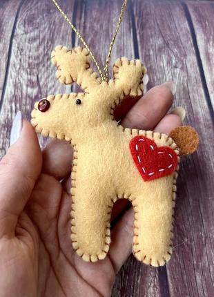 Новогодние игрушки на ёлку олени, новогодние олени, ёлочные игрушки