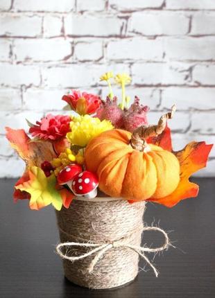 Осенняя композиция "краски осени", настольная композиция, осенний декор2 фото