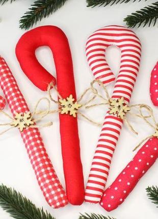 Игрушка карамельная трость, новогодний леденец рождественский леденец
