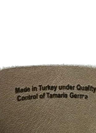 Кожаные женские шлепанцы сланцы tamaris оригинал9 фото