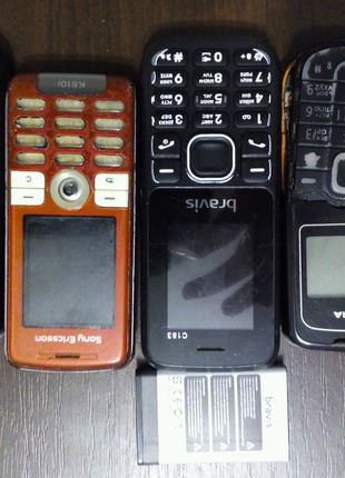 Nokia,bravis,sony ericsson,samsung .лот телефонів