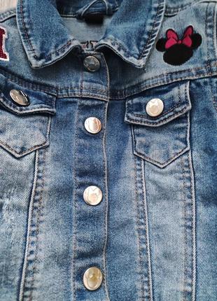 Куртка джинсовая из мини маус4 фото