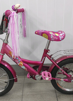 Велосипед рожевий для дівчинки