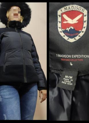 1 madison women's expedition стеганый корткий куртка пуховик5 фото