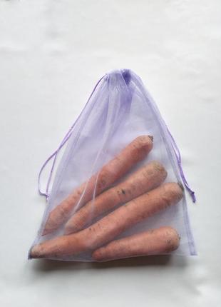 Экомешочки для овощей и фруктов, мешочки для продуктов, многоразовые эко пакеты из...