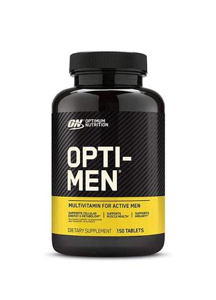 Вітаміни та мінерали для чоловіків optimum nutrition opti men сша 150таб