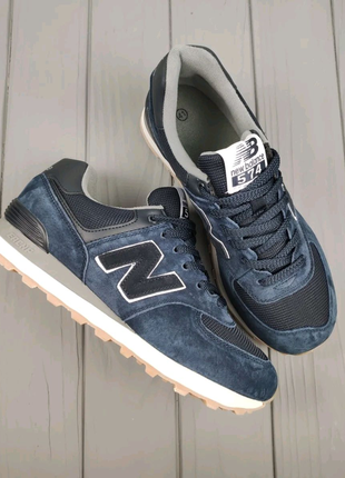 New balance 574 navy blue3 фото