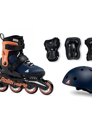 Дитячі ролики rollerblade microblade cube midnight blue 20201 фото