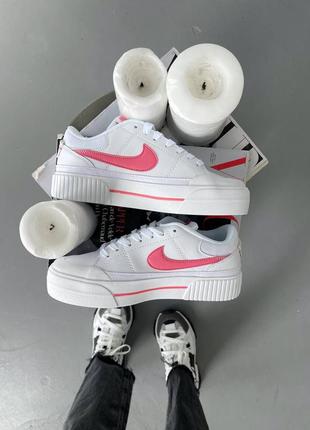 Жіночі кросівки nike court legacy pink