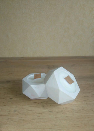 Свічка з соєвого воску "мала призма"