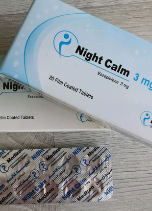 Для сну night calm 3 мл у пакованні 20 таблеток1 фото